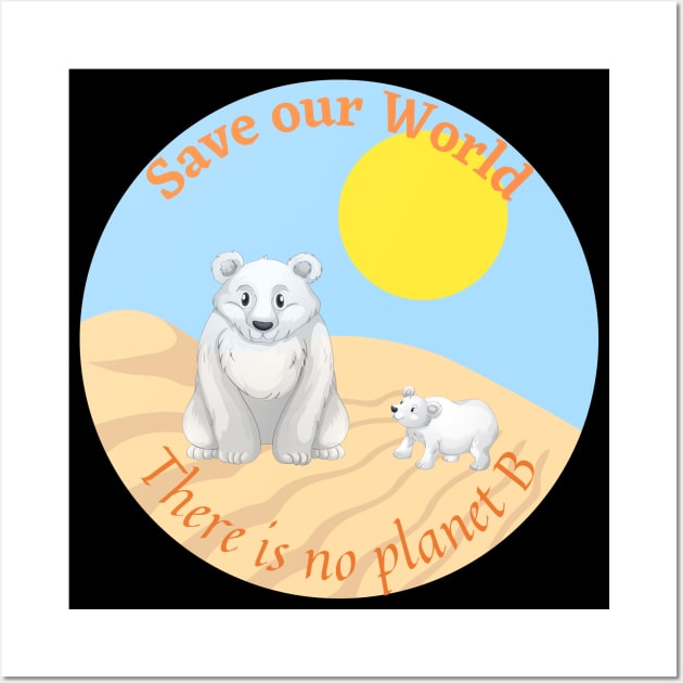 Polar bears and global warming Wall Art by Try It